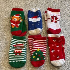 Festive Christmas Themed Socks Set